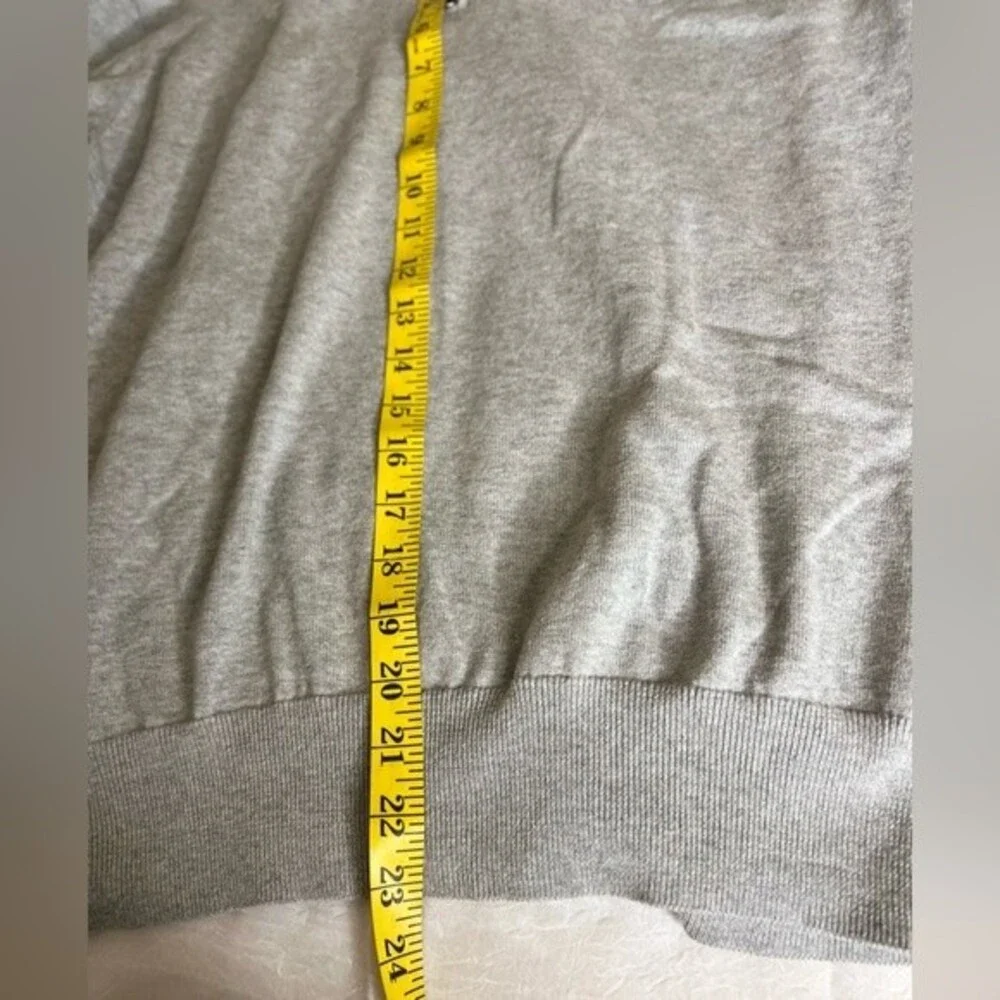 J Crew Mens 1/4 zip gray sweater size L